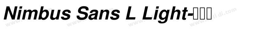 Nimbus Sans L Light字体转换